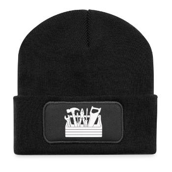 toolbox - Beanie recyclé à patch - noir - Devant