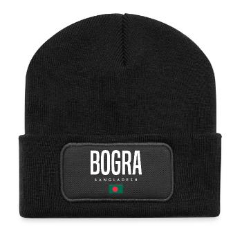 Bogra, Bangladesh - Recycled Patch Beanie - black - Front