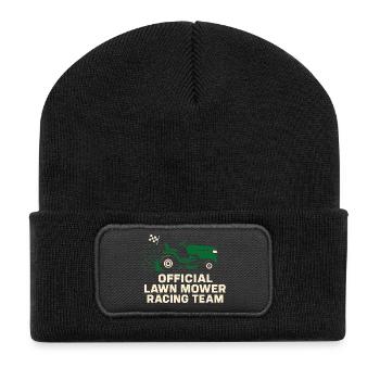 Tondeuse à gazon Tondeuse à gazon Racing Tondeuse à gazon de course - Beanie recyclé à patch - noir - Devant