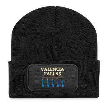 Valence Fallas Traca - Beanie recyclé à patch - noir - Devant