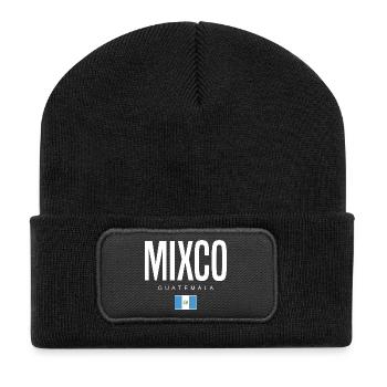 Mixco Guatemala Guatemalteken - Recycelte Patch Beanie - Schwarz - Vorne