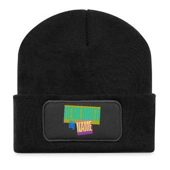 Remember my Name - Slogan - Recycled Patch Beanie - black - Front