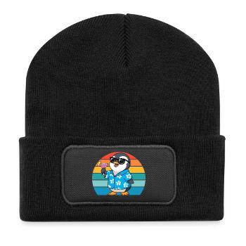 Lunettes de soleil Retro Penguins Cool Penguin - Beanie recyclé à patch - noir - Devant