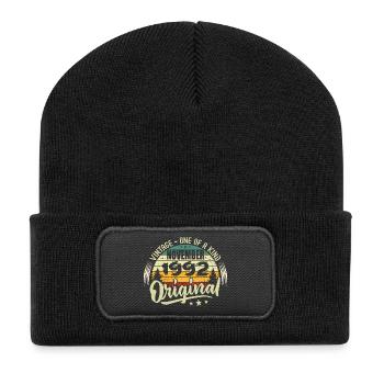 Vintage Novembre 1992 Original Novembre 1992 - Beanie recyclé à patch - noir - Devant