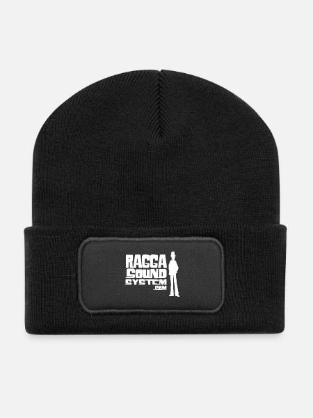 ragga-sound-system-logo-W - Recycled Patch Beanie - black