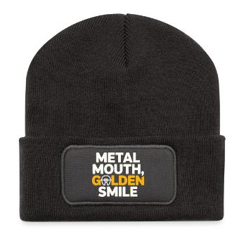 Dental Expert Zahnspange für den Patientenerfolg - Recycelte Patch Beanie - Dunkelgrau - Vorne