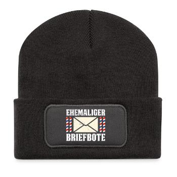 Postman FORMER POSTMAN Funny - Recycled Patch Beanie - dark grey - Front