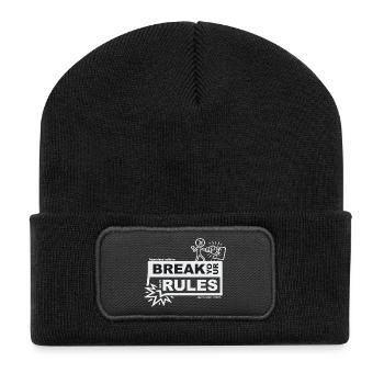 Brise tes règles ridicules - édition sans cadre - Beanie recyclé à patch - noir - Devant