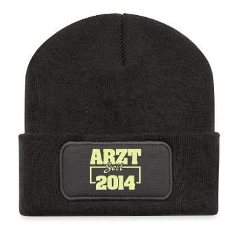 2014 - Beanie recyclé à patch - charbon - Devant