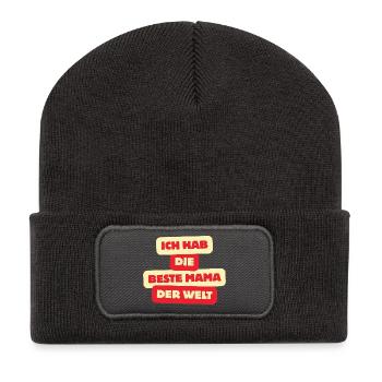 Best Mom in the World – Baby & Kids Shirt - Recycled Patch Beanie - dark grey - Front