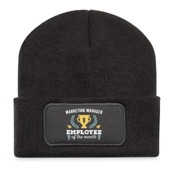 Marketing Manager Employee of the Month - Recycled Patch Beanie - dark grey - Front