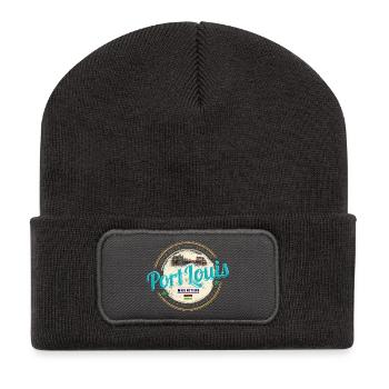 Port Louis Mauritius Indian Ocean Souvenir - Recycled Patch Beanie - dark grey - Front