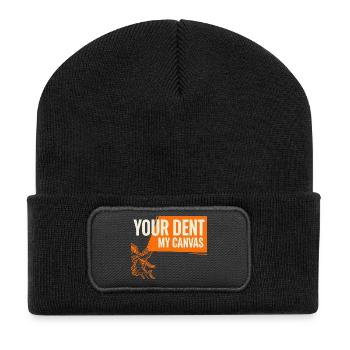 Autokarosserie Werkstatt Autokarosserietechniker - Recycelte Patch Beanie - Schwarz - Vorne