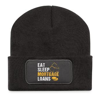 Hypothèque sur la dette de copropriété - Beanie recyclé à patch - charbon - Devant