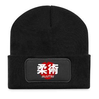 GYM d’Art Martial de Jujutsu Kanji japonais - Beanie recyclé à patch - noir - Devant