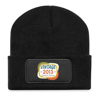 Vintage 2013 Anniversaire Rétro Limité - Beanie recyclé à patch - noir - Devant