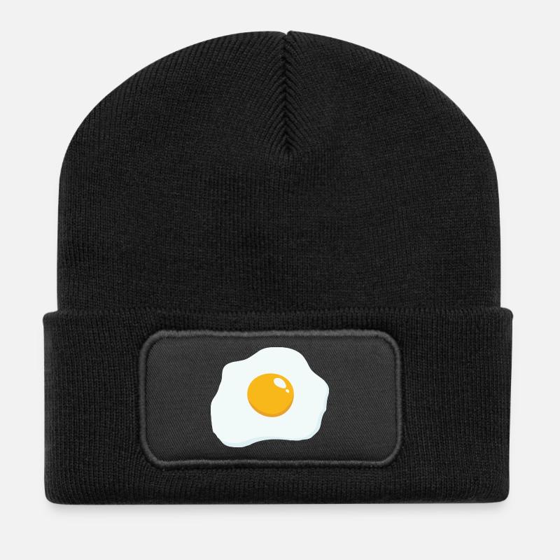 Côté ensoleillé vers le haut - Beanie recyclé à patch - noir
