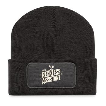 Nature's Reckless Assistant - Recycled Patch Beanie - dark grey - Front
