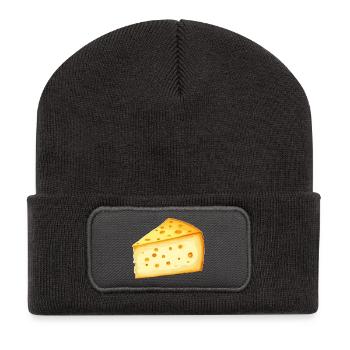 Fromage - Beanie recyclé à patch - charbon - Devant