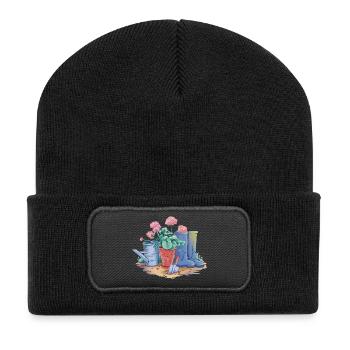 Garden Decoration Art - Recycled Patch Beanie - black - Front
