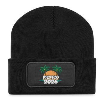 Mexiko 2026 - Recycelte Patch Beanie - Schwarz - Vorne