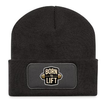 Perfect Gym Gift for Bodybuilding - Recycled Patch Beanie - dark grey - Front