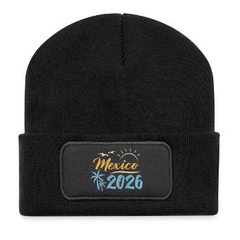 Mexiko 2026 - Recycelte Patch Beanie - Schwarz - Vorne