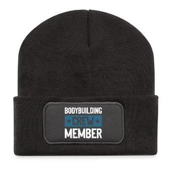 Équipe de culturisme - Beanie recyclé à patch - charbon - Devant
