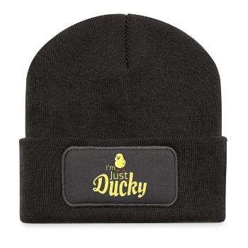 Just Ducky Fun Graphic Tee - Recycled Patch Beanie - dark grey - Front