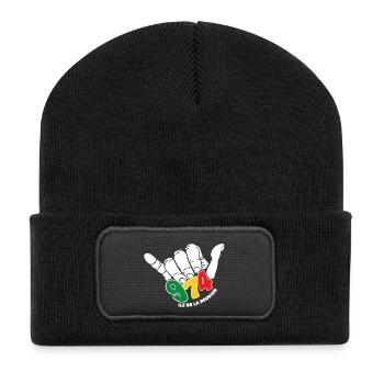 974 Île de la Réunion - Beanie recyclé à patch - noir - Devant