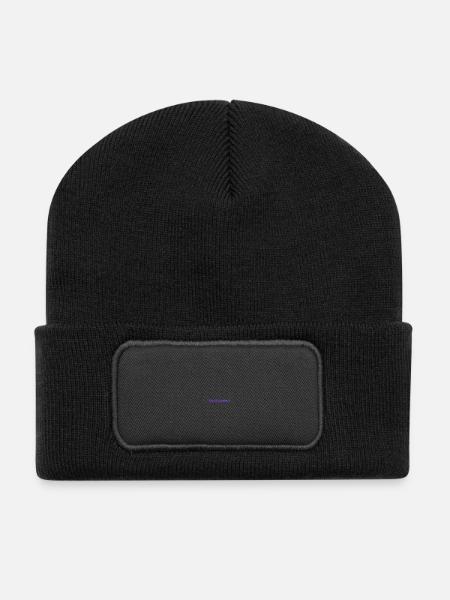 Knot queen - Recycled Patch Beanie - black