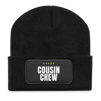 Cousin Crew Cousins Family Matching Reunion - Recycled Patch Beanie - black - Front