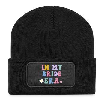 À l’époque de ma mariée mariée - Beanie recyclé à patch - noir - Devant
