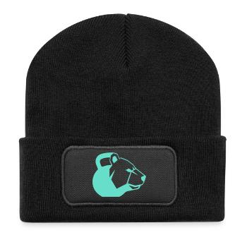 Kettlebear Bear Power Symbol Dynamic - Recycled Patch Beanie - black - Front