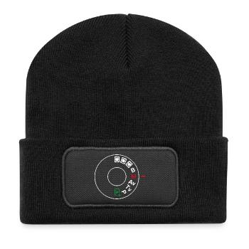 Canon Dialler - Recycelte Patch Beanie - Schwarz - Vorne