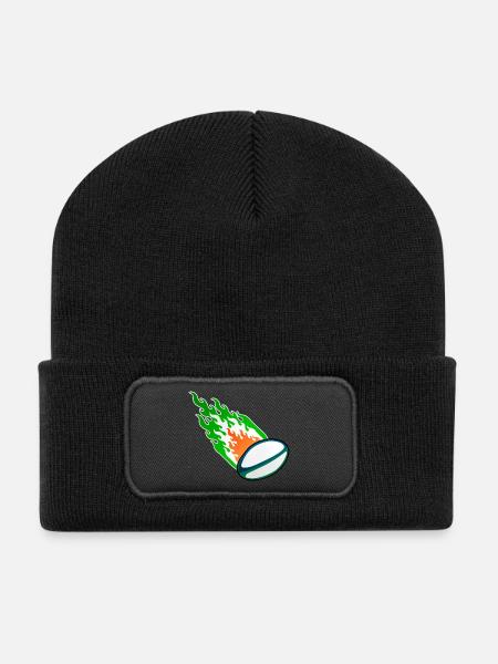 Fireball Rugby Ireland - Recycled Patch Beanie - black