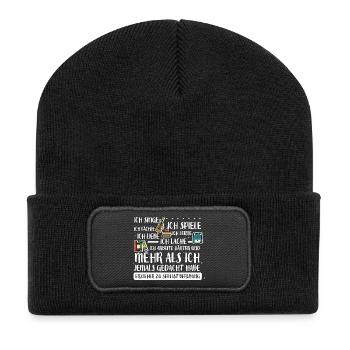 Erzieher ist ein Berufung - Recycelte Patch Beanie - Schwarz - Vorne
