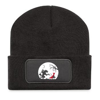 Red Riding Hood - Recycled Patch Beanie - dark grey - Front