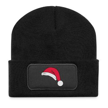 santahat - Recycled Patch Beanie - black - Front