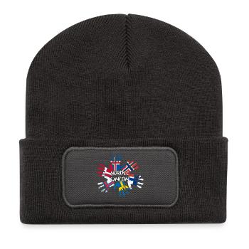 Nordic Union - Recycelte Patch Beanie - Dunkelgrau - Vorne