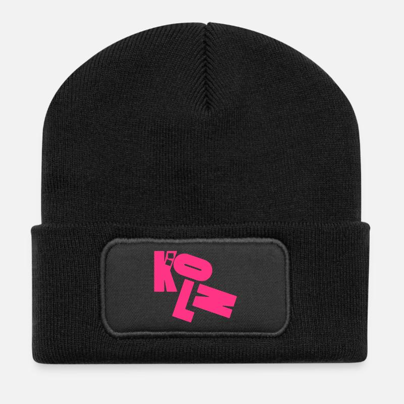 Köln - Recycelte Patch Beanie - Schwarz