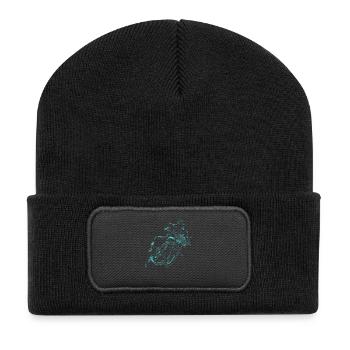 motorcycle - Beanie recyclé à patch - noir - Devant