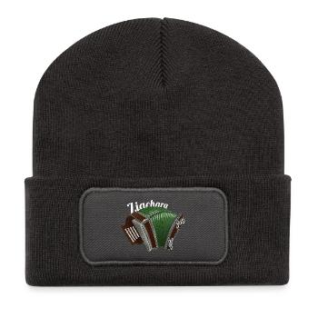 Ziachara // lumière | ZiachON ! - Beanie recyclé à patch - charbon - Devant