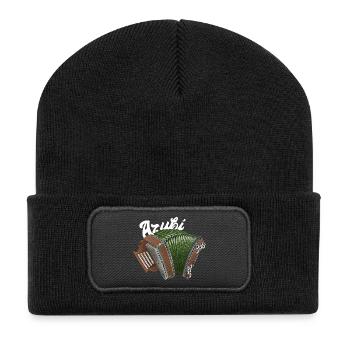 Azubi // hell | ZiachON! - Recycelte Patch Beanie - Schwarz - Vorne