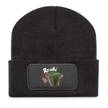 Stagiaire // lumière | ZiachON ! - Beanie recyclé à patch - charbon - Devant