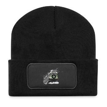Defender Splash Rear - Recycled Patch Beanie - black - Front