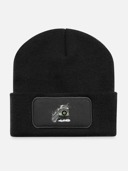 Defender Splash Rear - Beanie recyclé à patch - noir