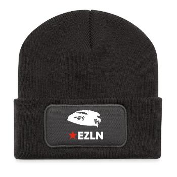 EZLN - Beanie recyclé à patch - charbon - Devant