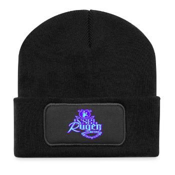 Ruegen beach vintage mer Baltique - Beanie recyclé à patch - noir - Devant