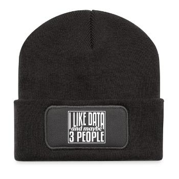 Analyste de données data science - Beanie recyclé à patch - charbon - Devant